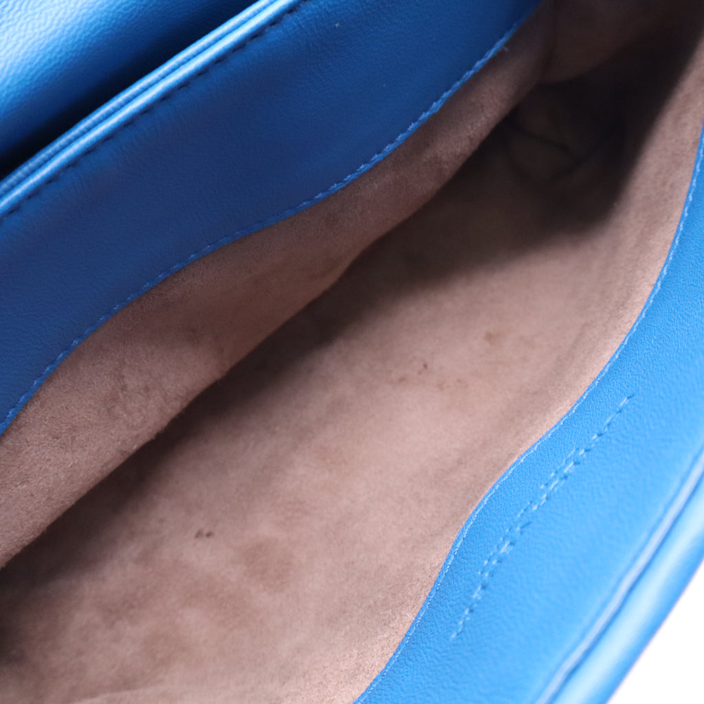 Bottega Veneta Nappa Intrecciato Olimpia Bag Blue twins LDJ3578