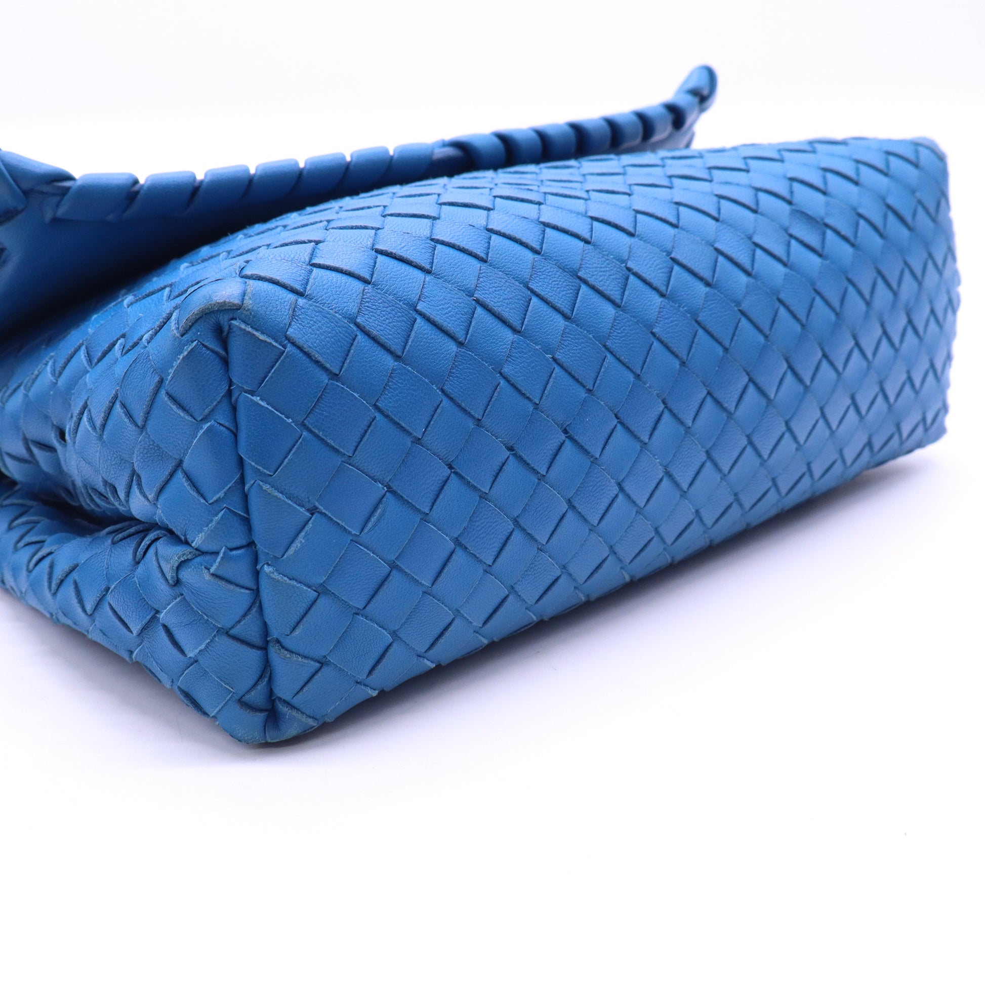 Bottega Veneta Nappa Intrecciato Olimpia Bag Blue twins LDJ3578