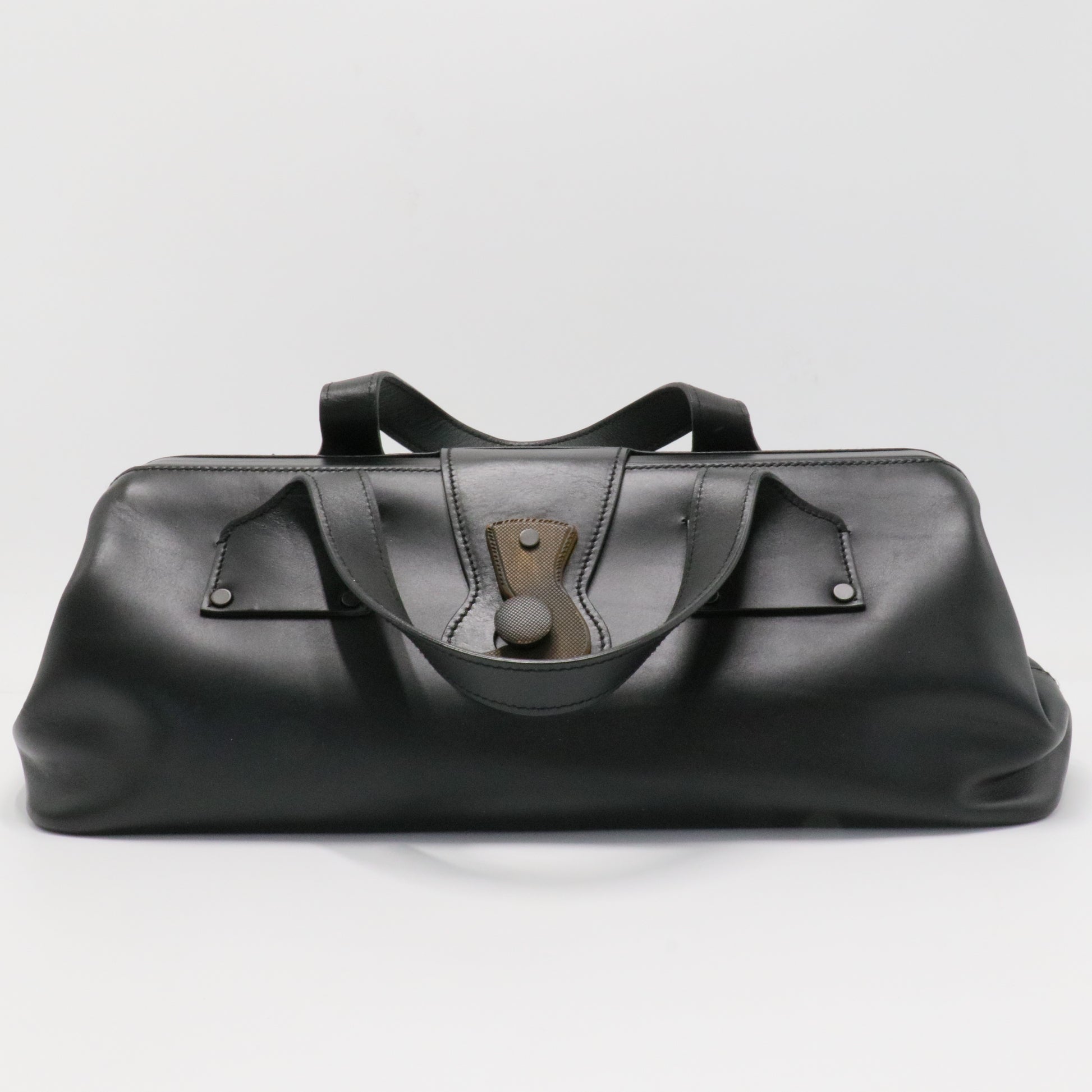 Leather Bowler Bag