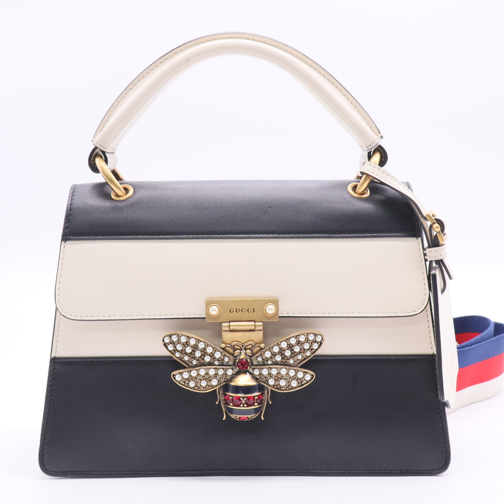 Gucci Queen Margaret Top Handle Bag Colorblock Leather Large Twins LDJ2752