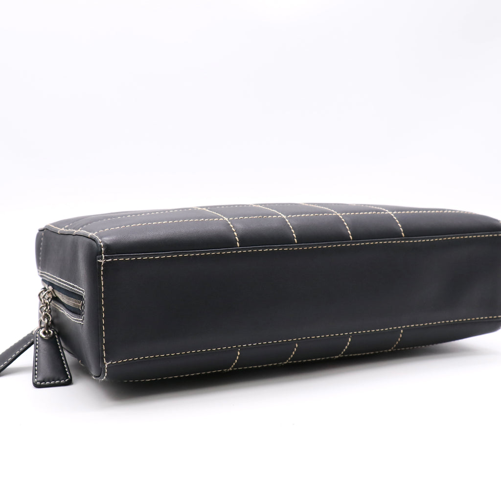 Chanel Choco Bar Square Quilt Shoulder Bag Twins LDZ364
