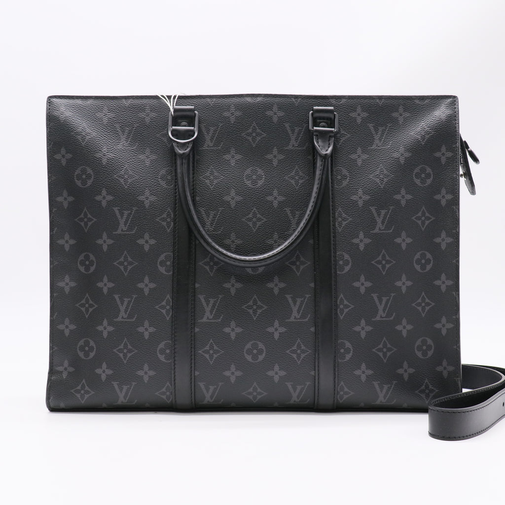 Louis Vuitton Monogram Eclipse Sac Plat Horizontal Zipper twins LDZ361