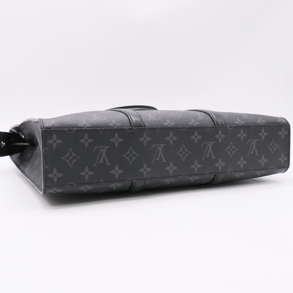 Louis Vuitton Monogram Eclipse Sac Plat Horizontal Zipper twins LDZ361