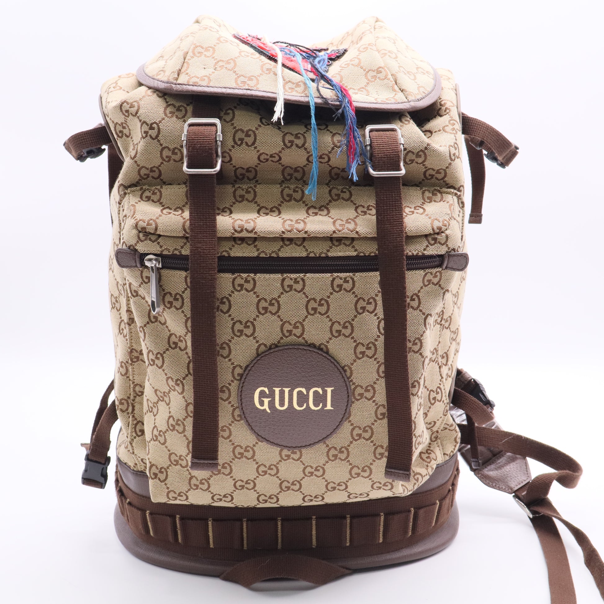Gucci Alpina Trekking Backpack GG Canvas Large Twins LDJ2757