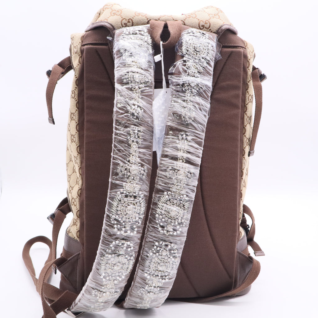 Gucci Alpina Trekking Backpack GG Canvas Large Twins LDJ2757