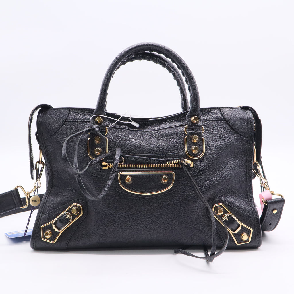 Balenciaga Classic Metallic Edge City Shoulder Bag Twins LDJ2755
