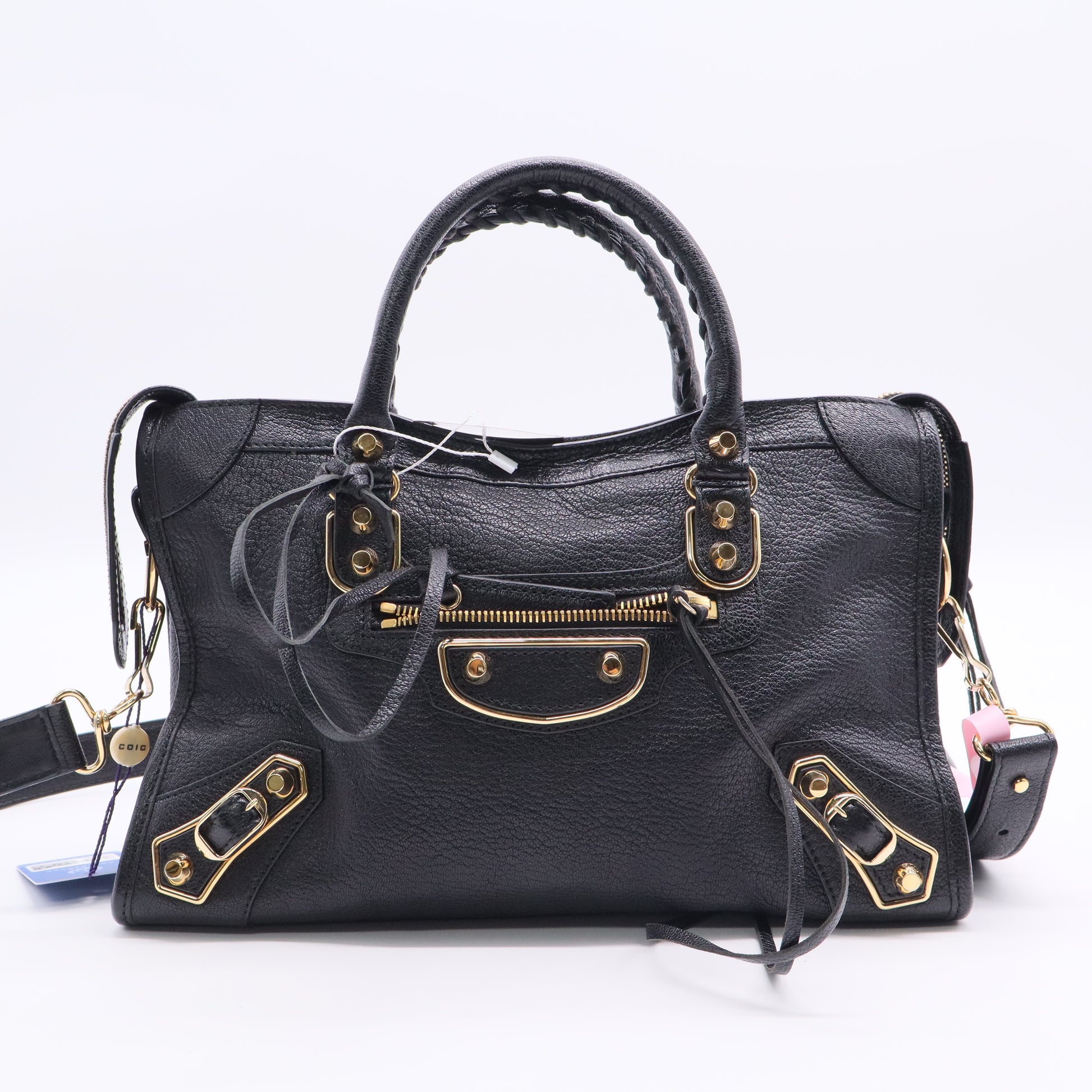 Balenciaga Classic Metallic Edge City Shoulder Bag Twins LDJ2755