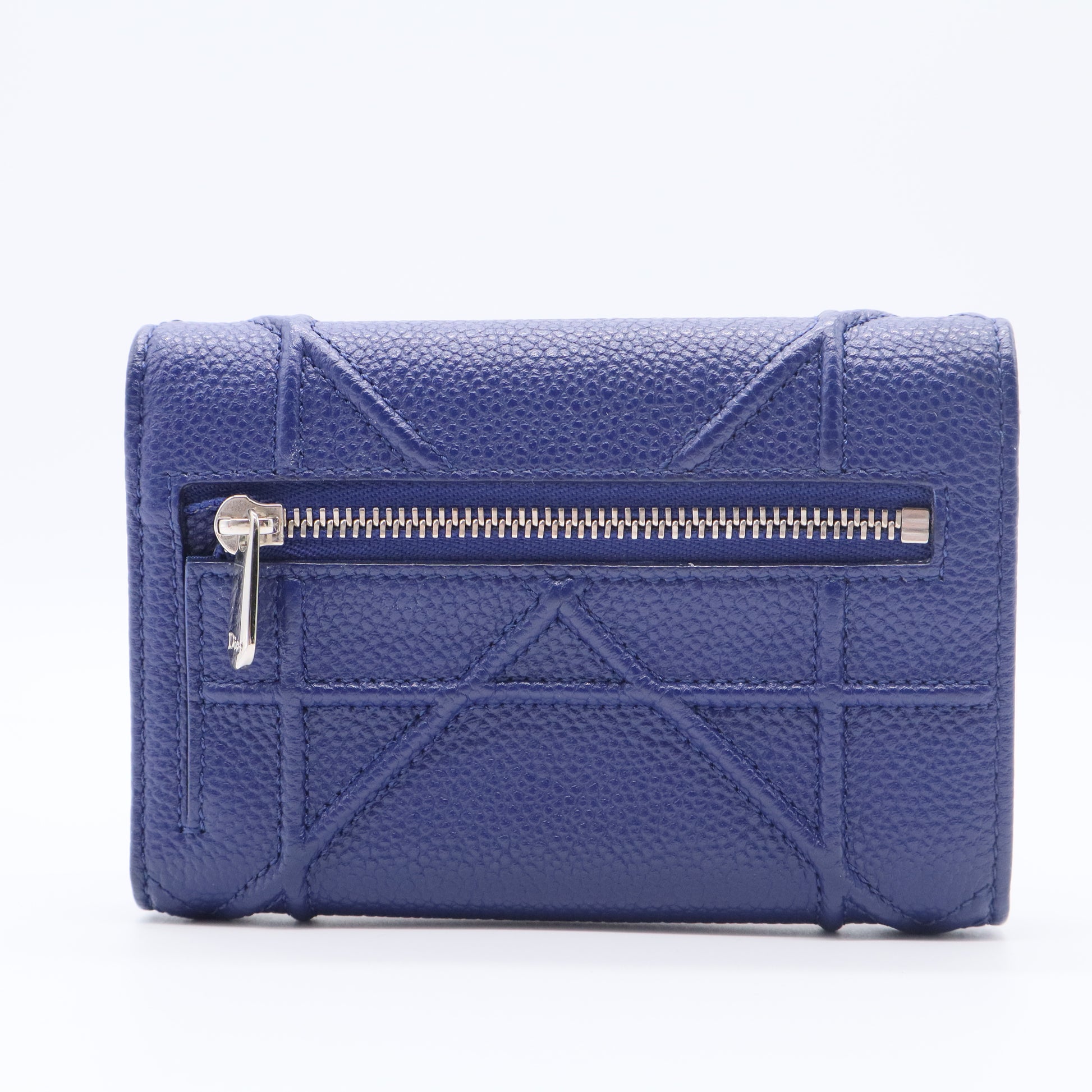 2015 Grained Calfskin Ama Elancee Wallet Blue