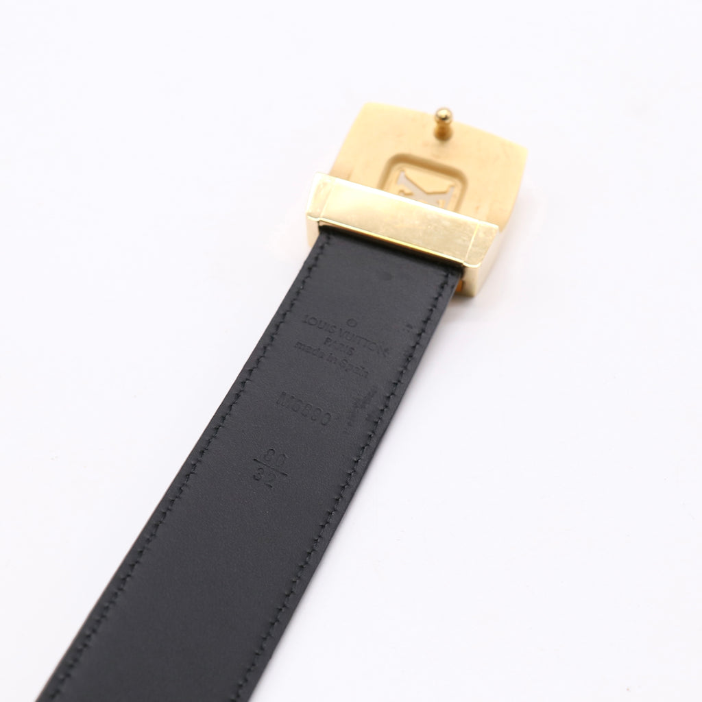 Louis Vuitton Monogram Multicolor LV Cut Reversible Belt 80 32 Black