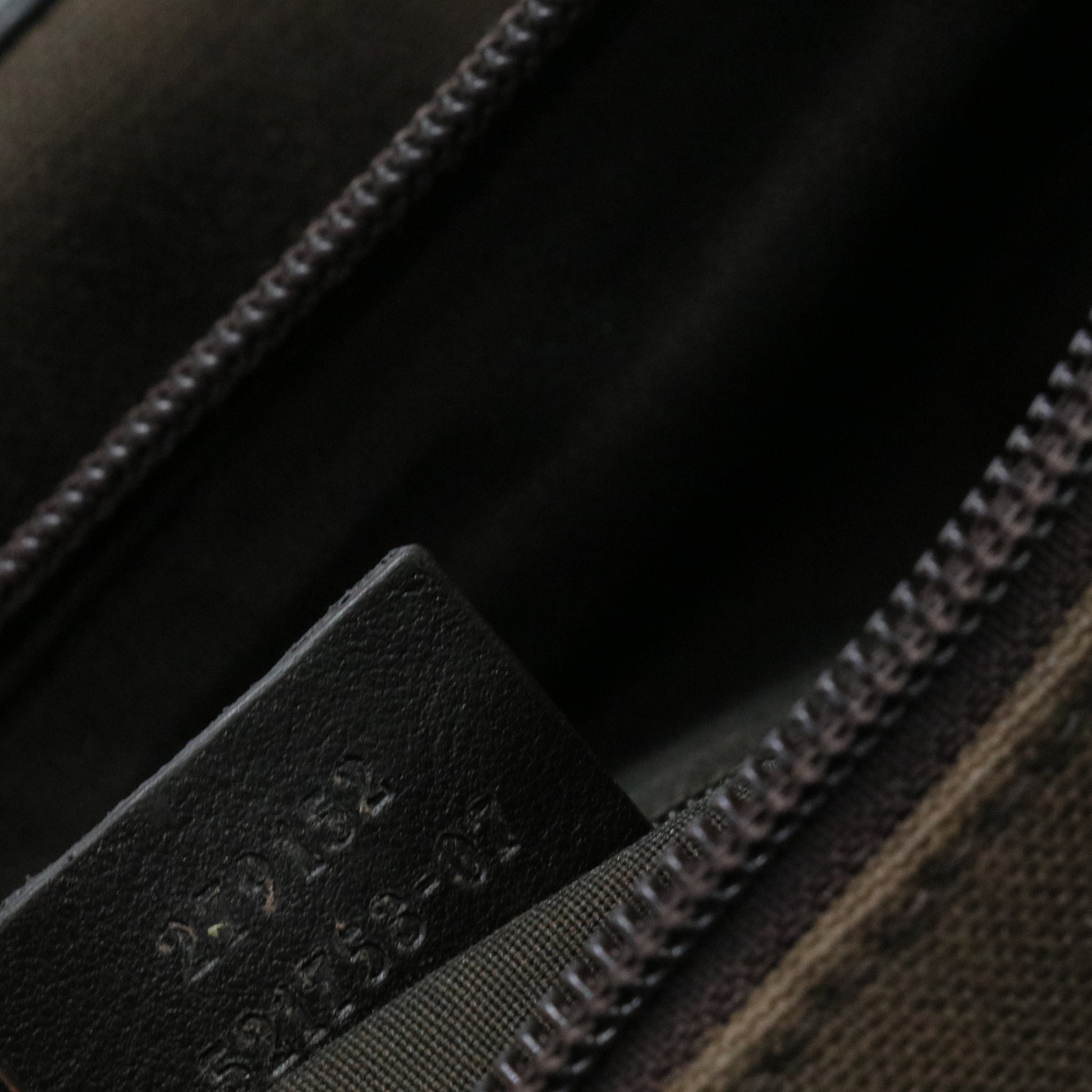 Guccissima Trim Canvas Hobo Dark Brown