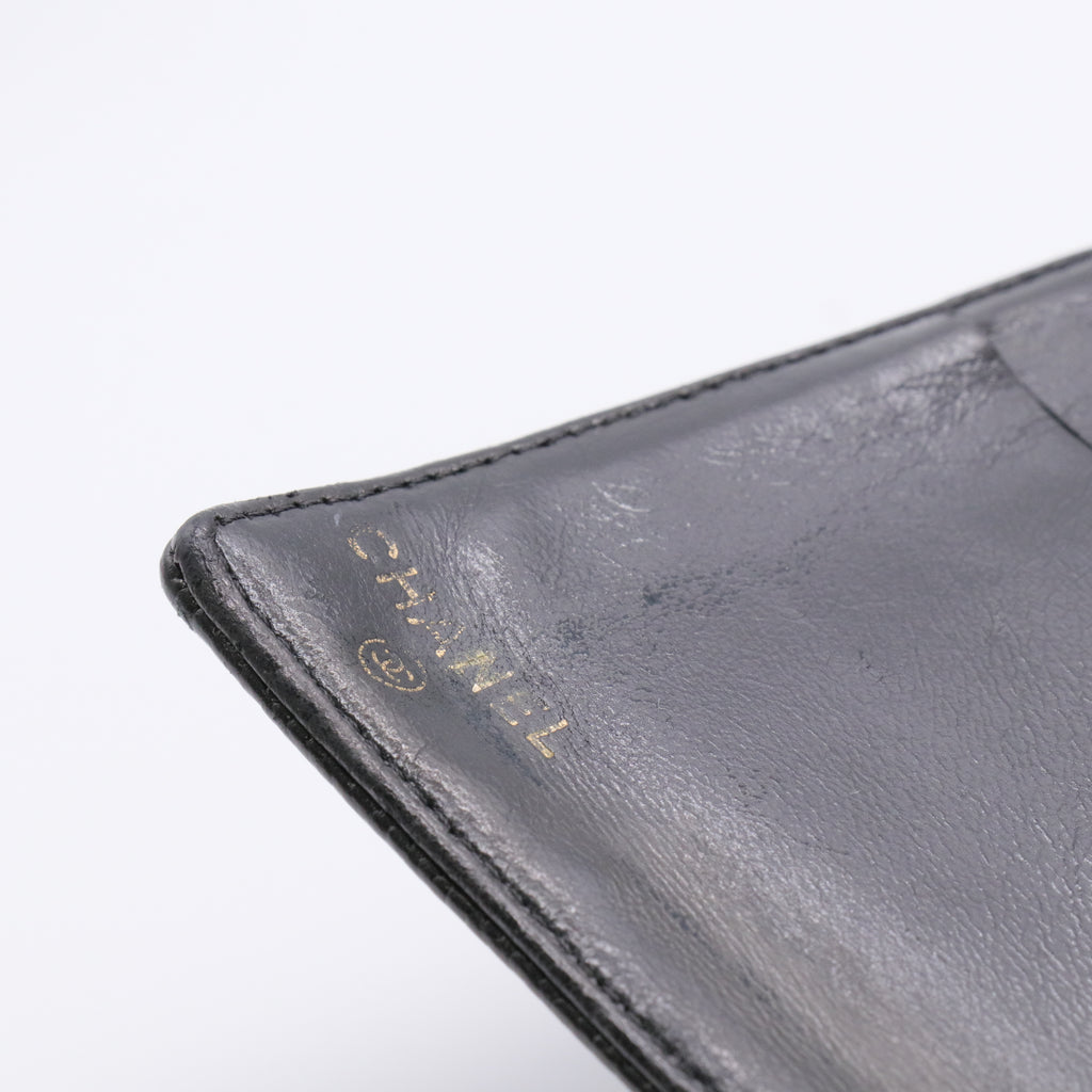 Caviar Timeless CC French Wallet Black twins