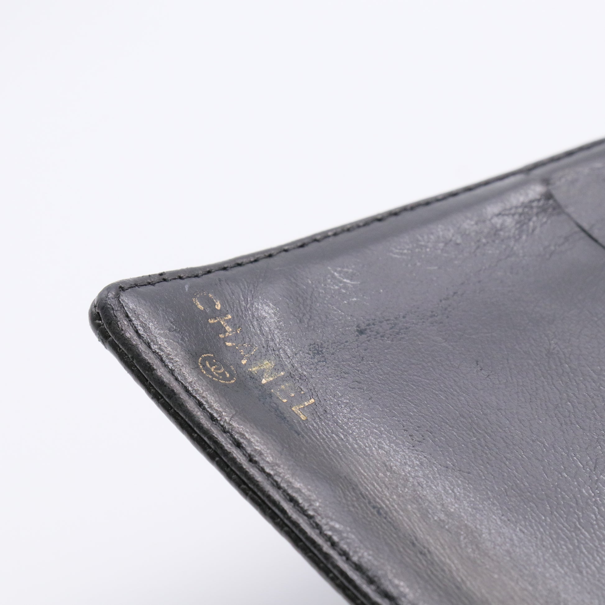 Caviar Timeless CC French Wallet Black twins