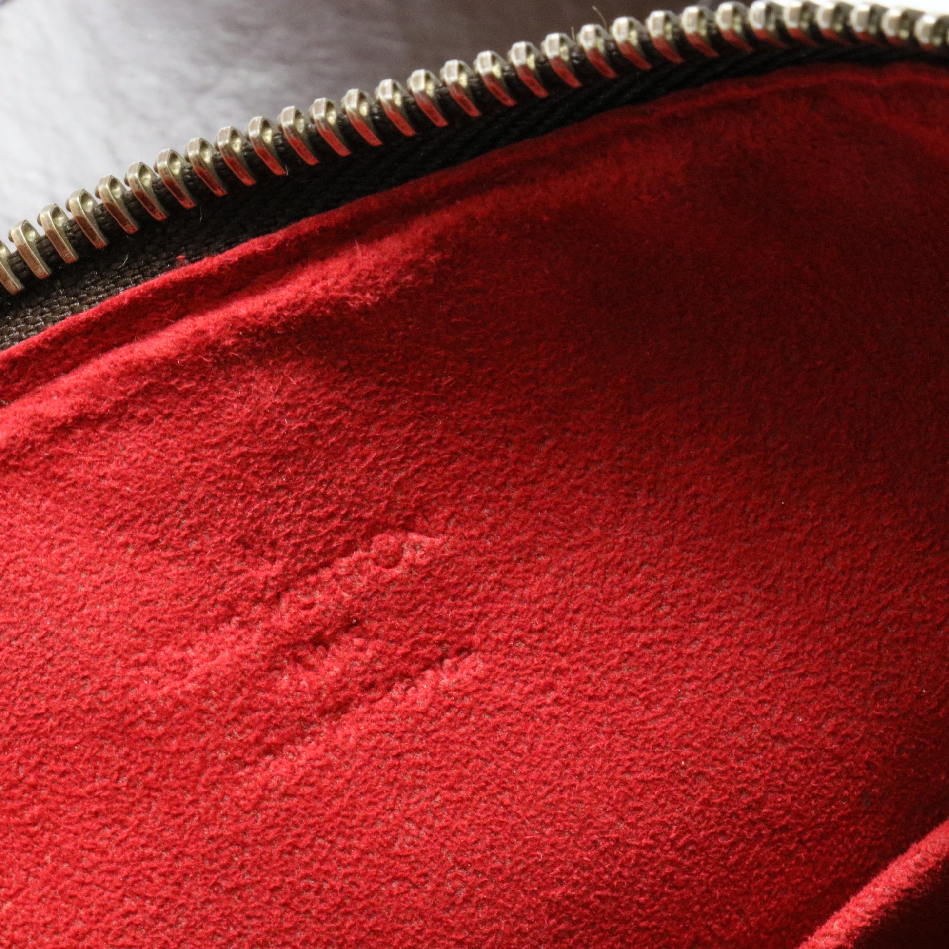 Brown Canvas Damier Ebene Highbury Bag