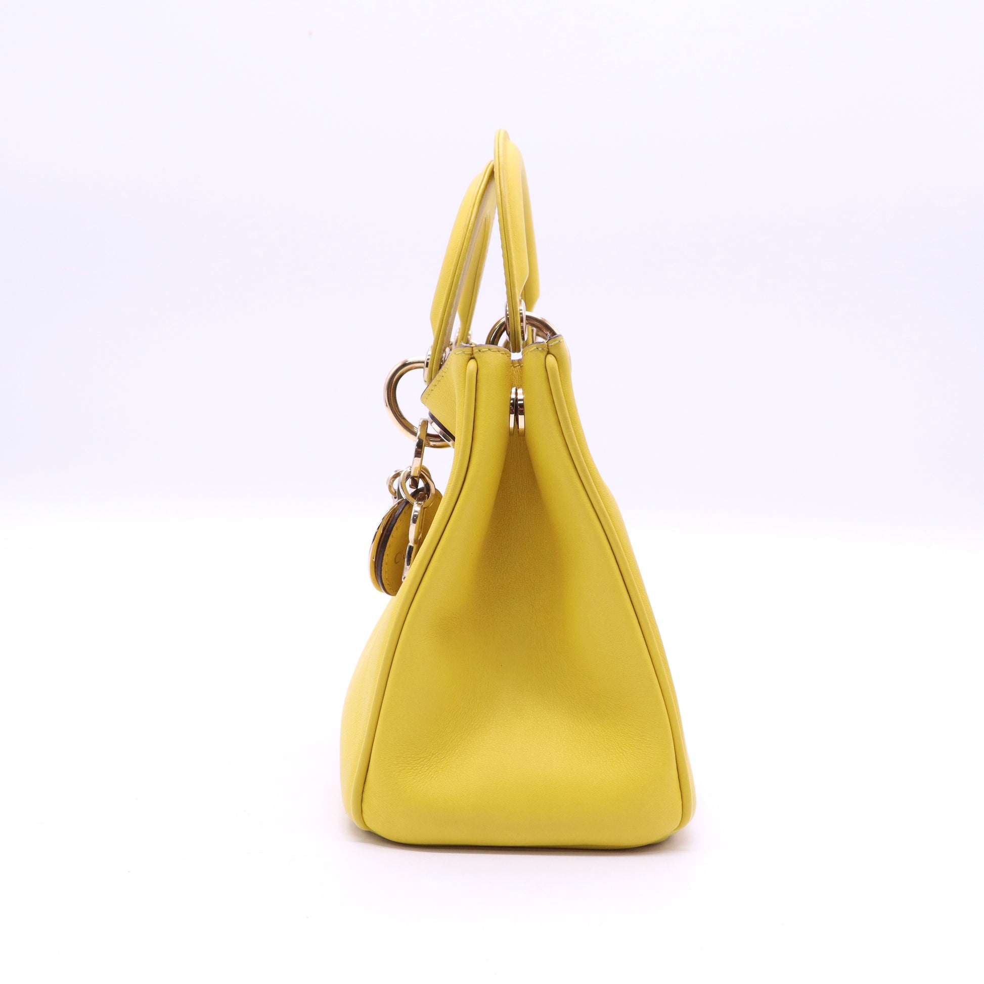 Christian Dior Smooth Calfskin Mini Diorissimo Tote Vert Acide twins B20786