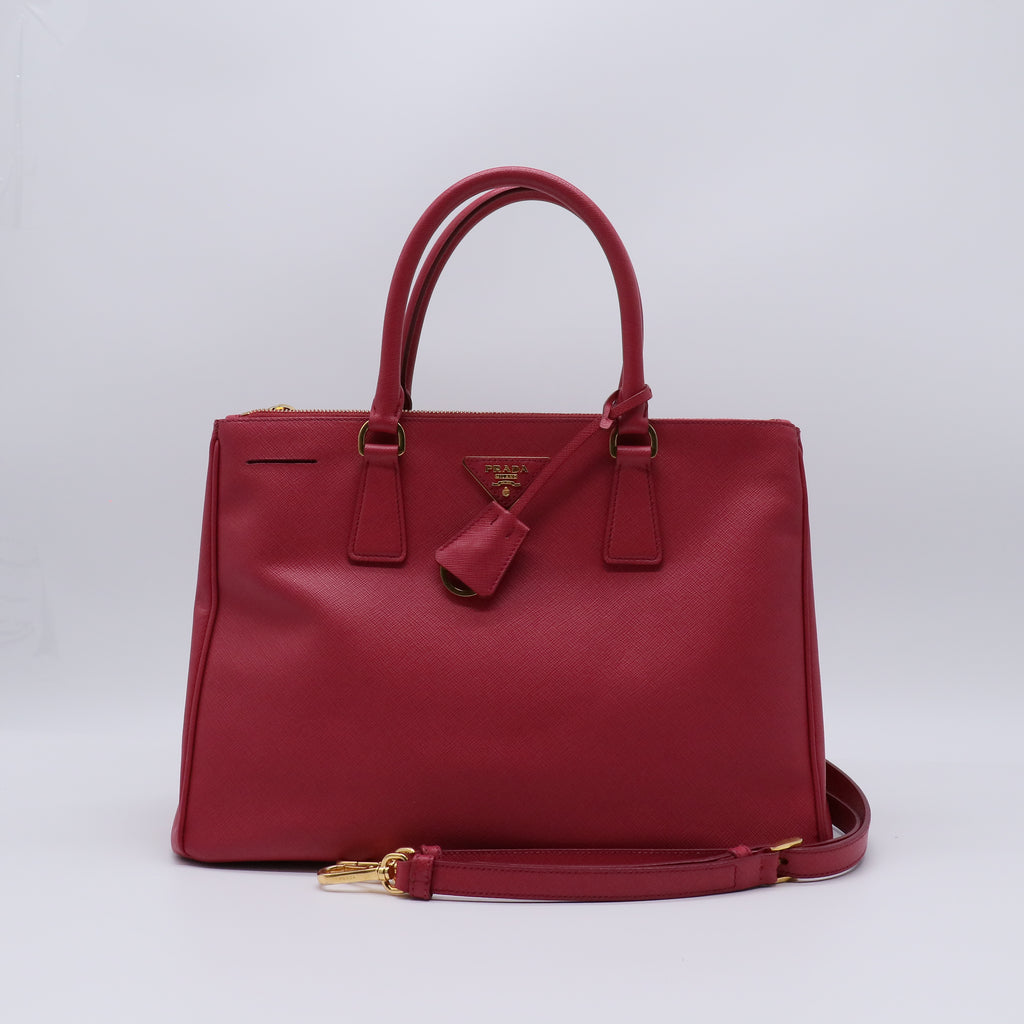 Prada Saffiano Lux Galleria Double Zip Tote Bag B21932