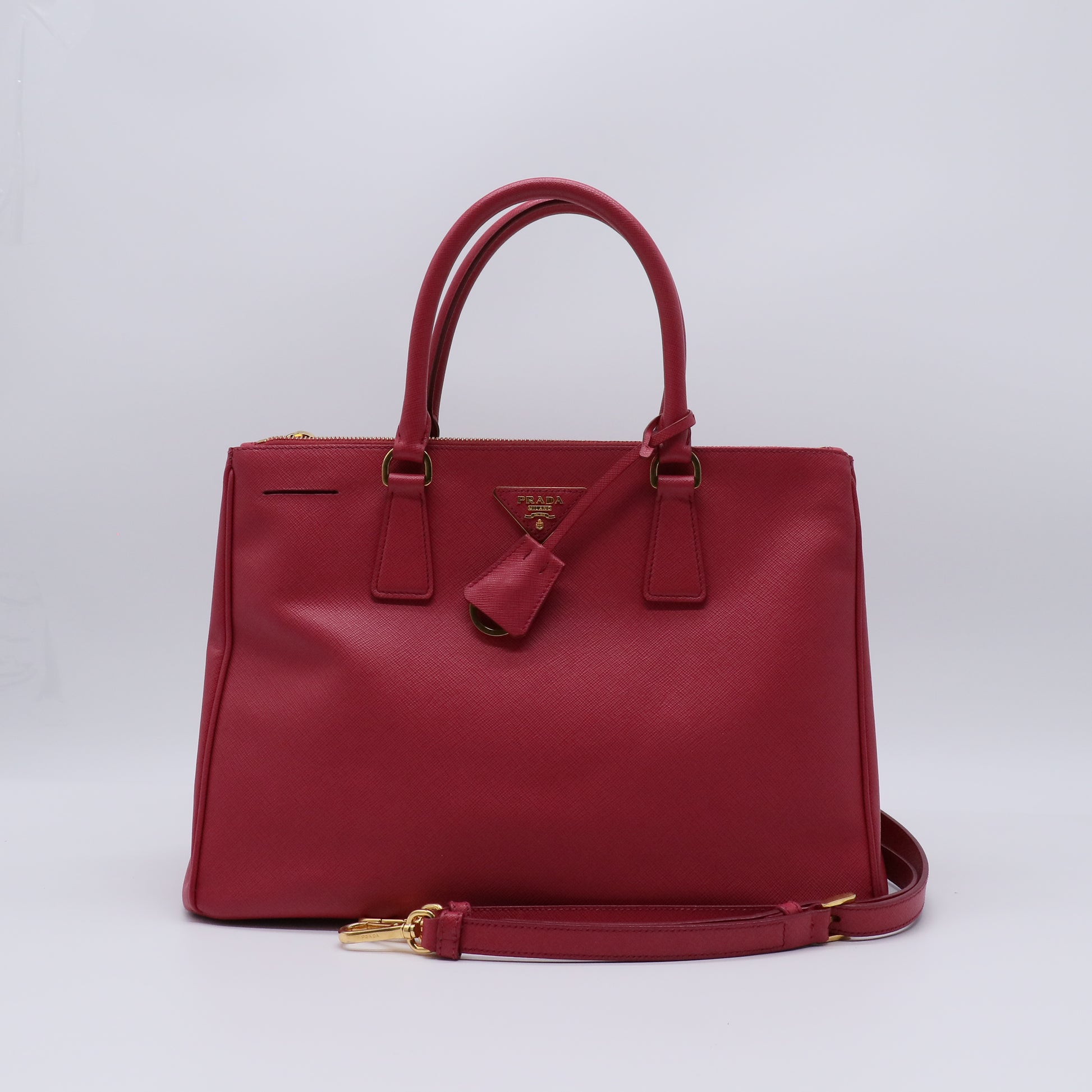 Prada Saffiano Lux Galleria Double Zip Tote Bag B21932