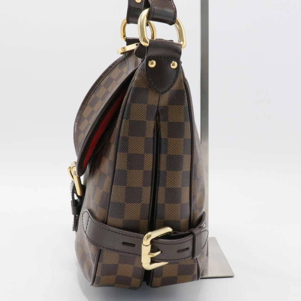 Brown Canvas Damier Ebene Highbury Bag