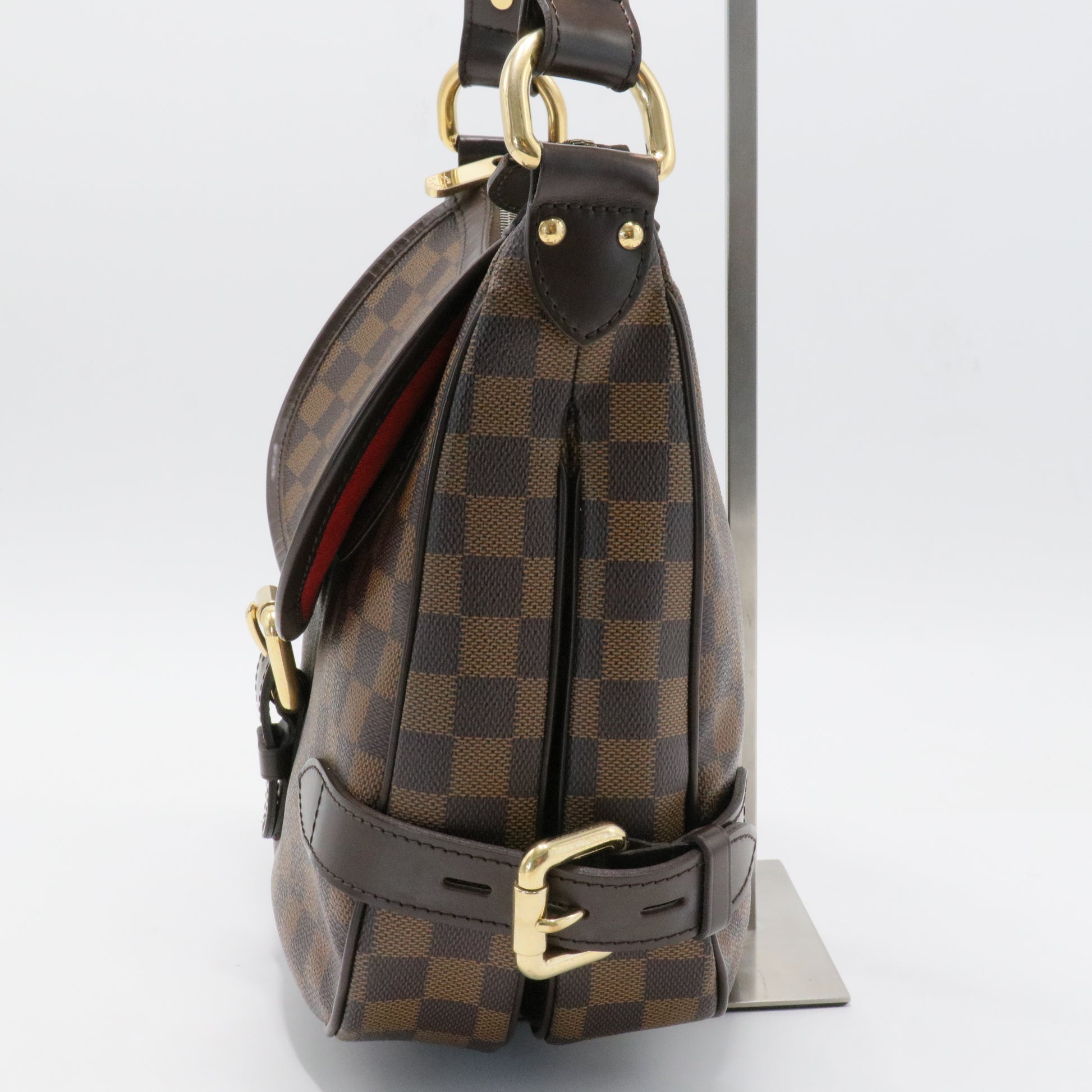 Brown Canvas Damier Ebene Highbury Bag