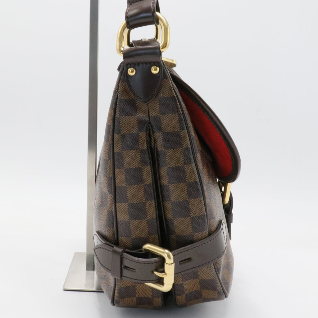 Brown Canvas Damier Ebene Highbury Bag