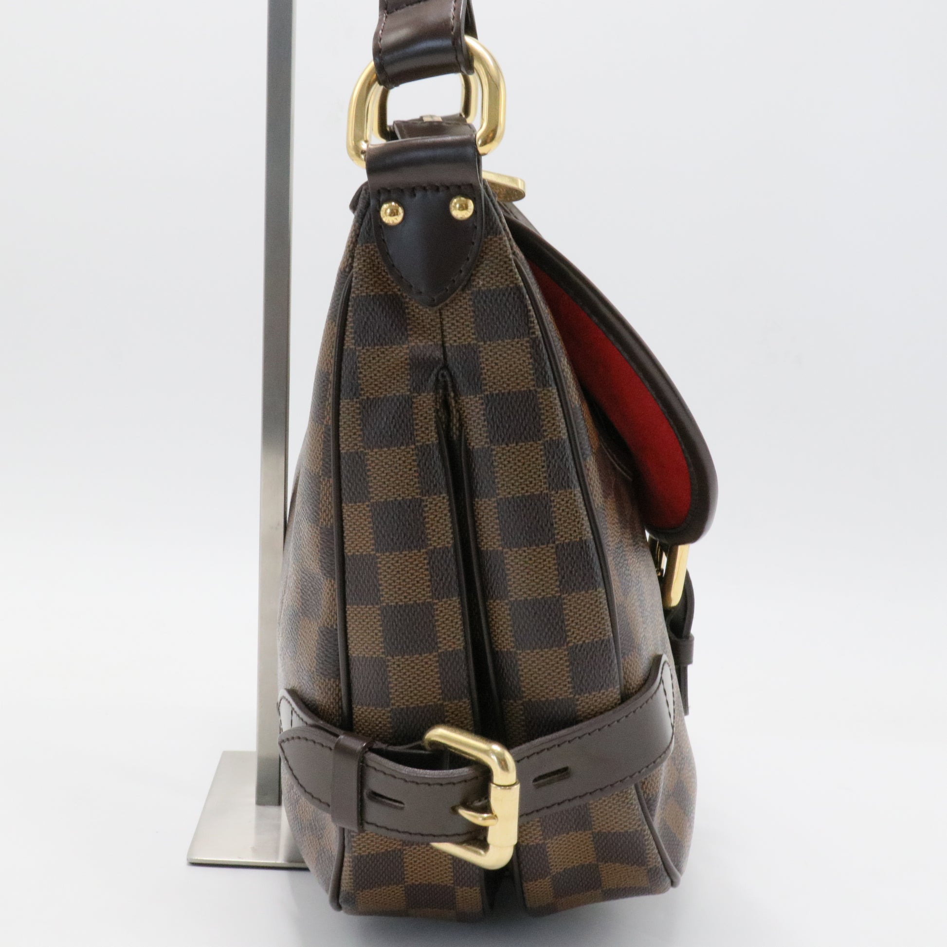 Brown Canvas Damier Ebene Highbury Bag