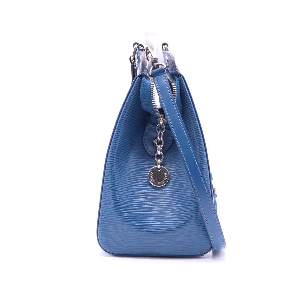 Cyan Epi Leather Brea MM Bag twins B21026