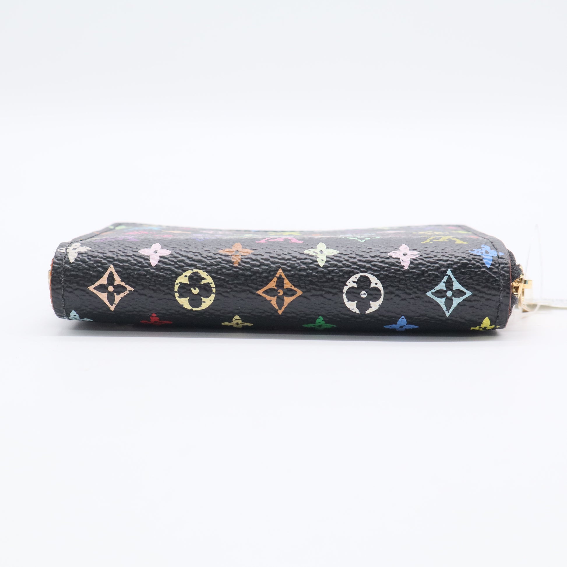 Black Monogram Multicolor Zippy Coin Wallet Twins