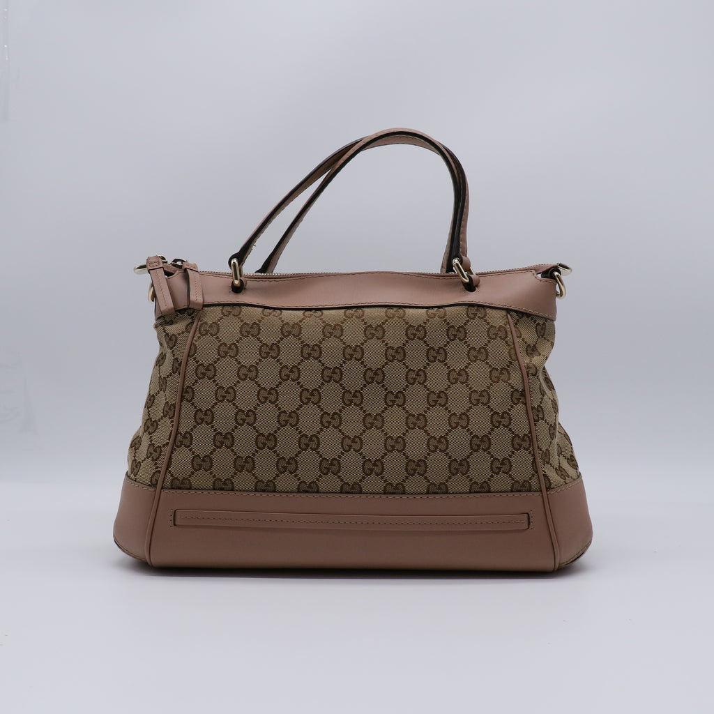 Monogram Web Mayfair Top Handle Satche B22048