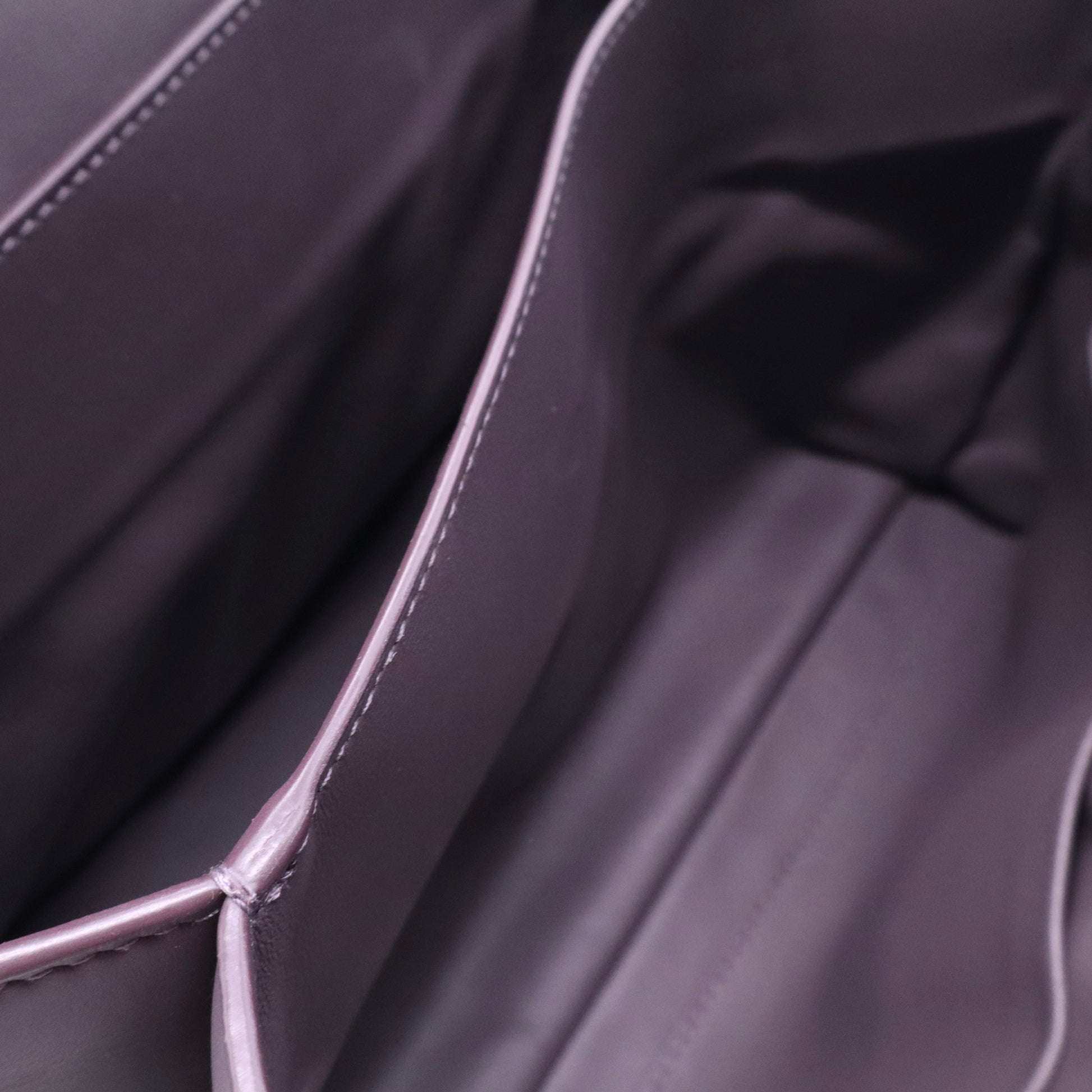 Bottega Veneta Plum Leather Small Piazza Top Handle Bag B20850