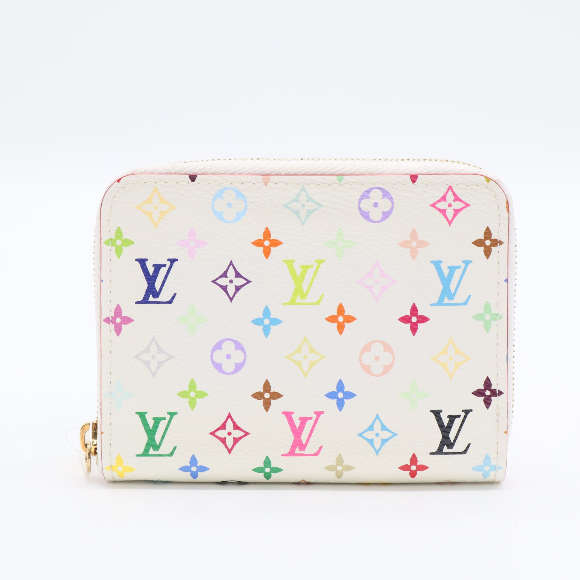 White Monogram Multicolor Zippy Coin Wallet Twins LDJ2763