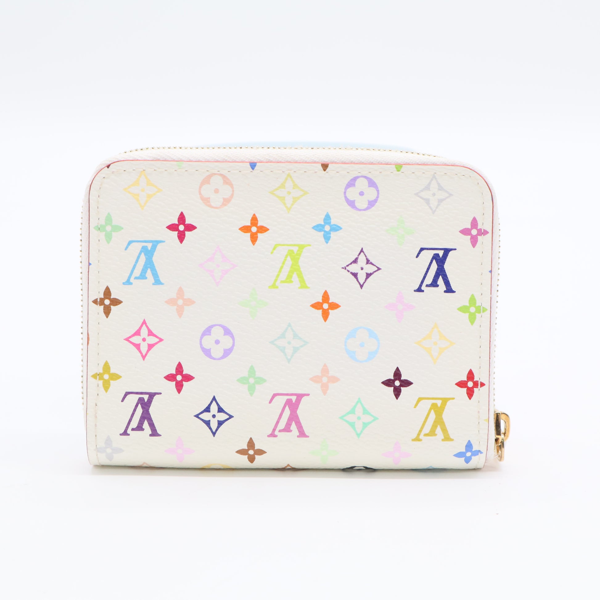 White Monogram Multicolor Zippy Coin Wallet Twins LDJ2763