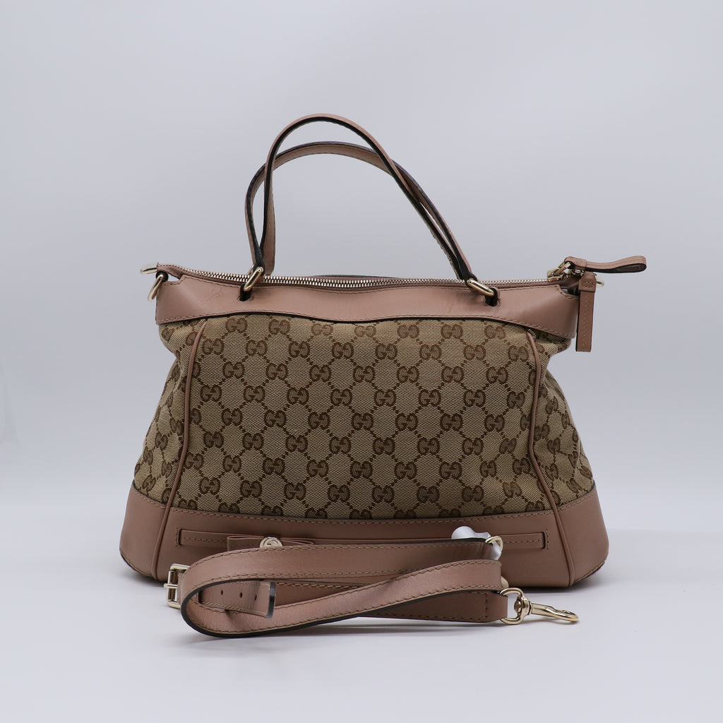 Monogram Web Mayfair Top Handle Satche B22048