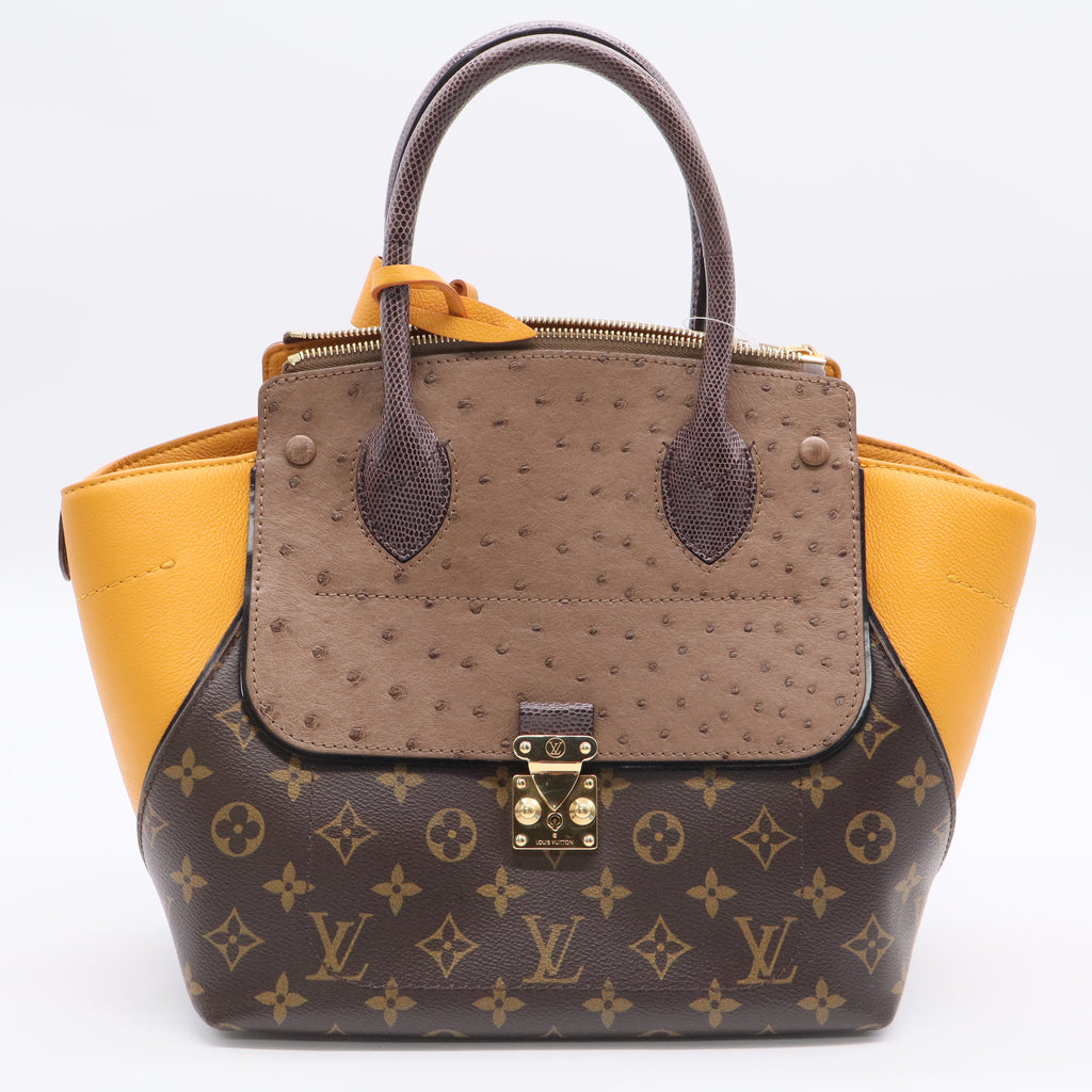 Louis Vuitton Majestueux Tote Monogram Canvas and Exotics MM Twins LDJ2766