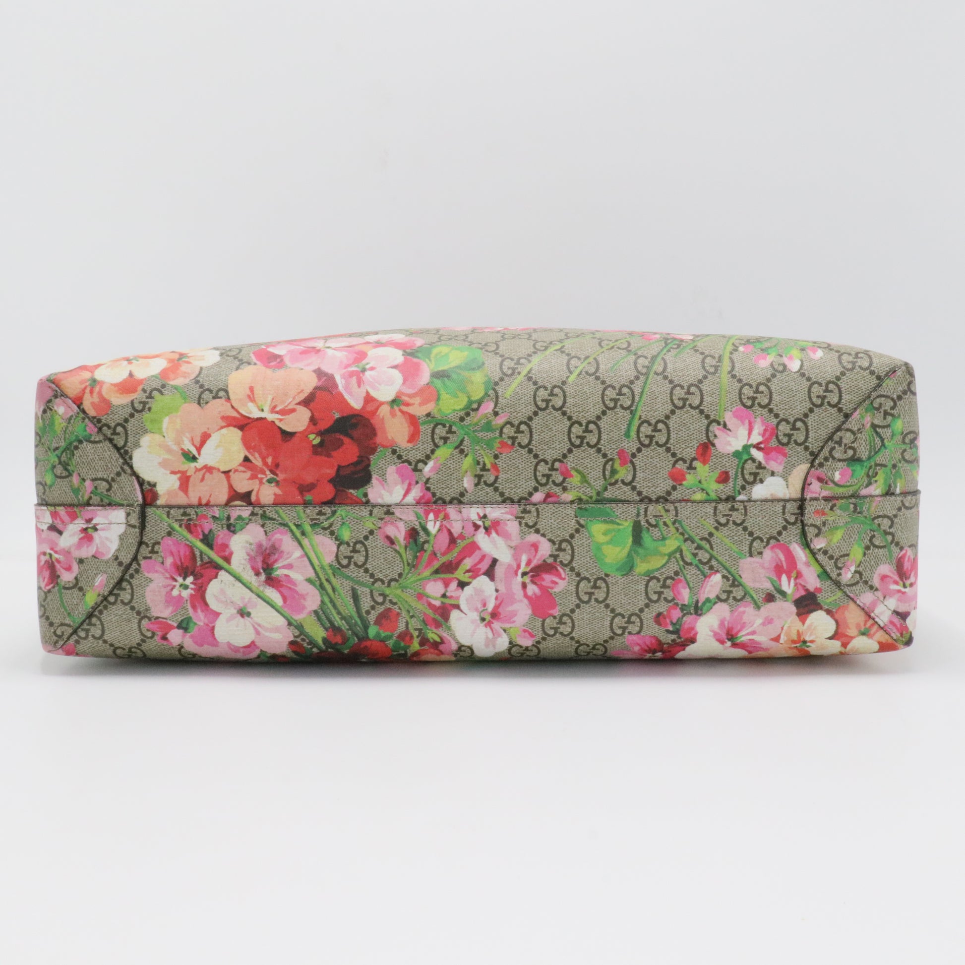 Tote Blooms GG Print Leather Medium