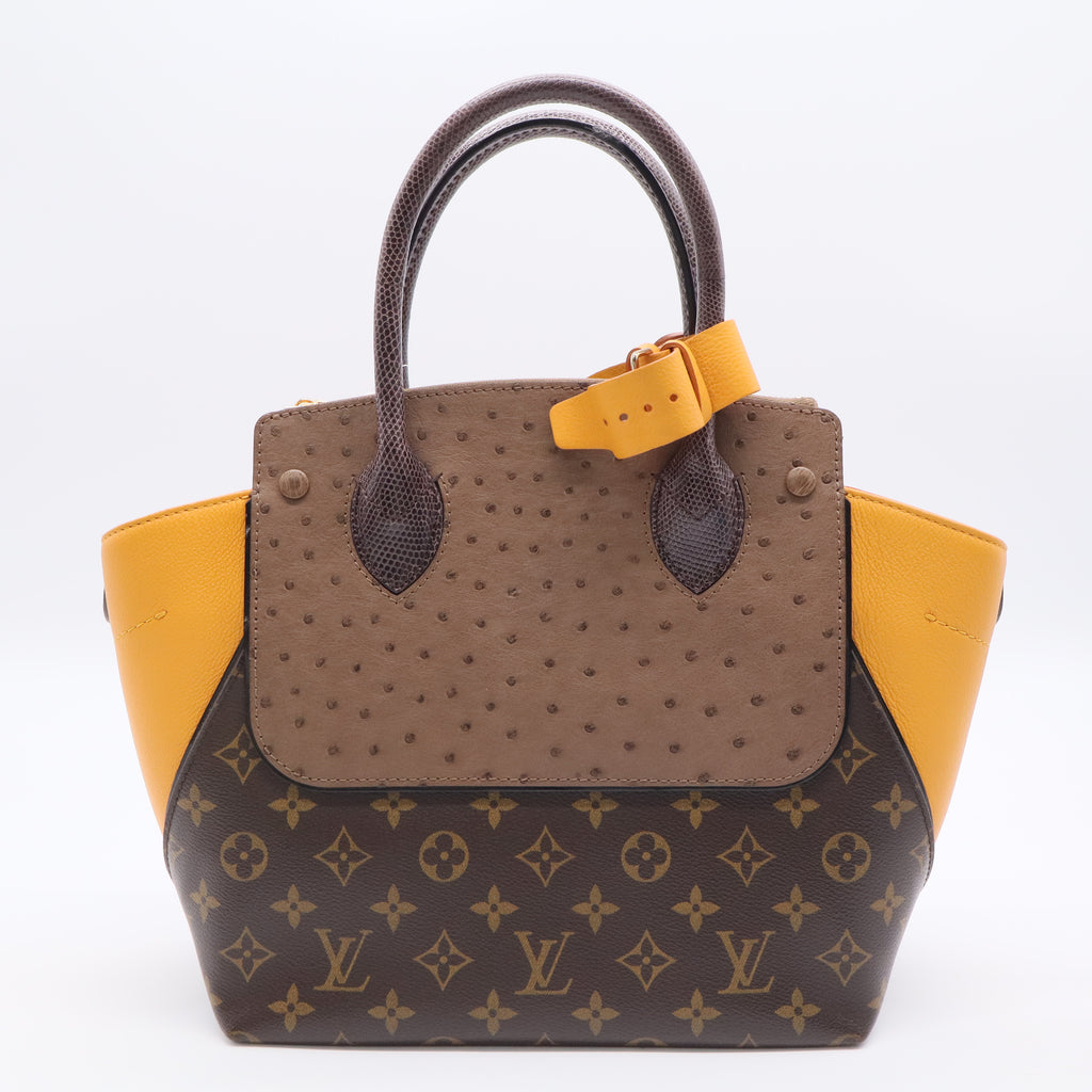 Louis Vuitton Majestueux Tote Monogram Canvas and Exotics MM Twins LDJ2766