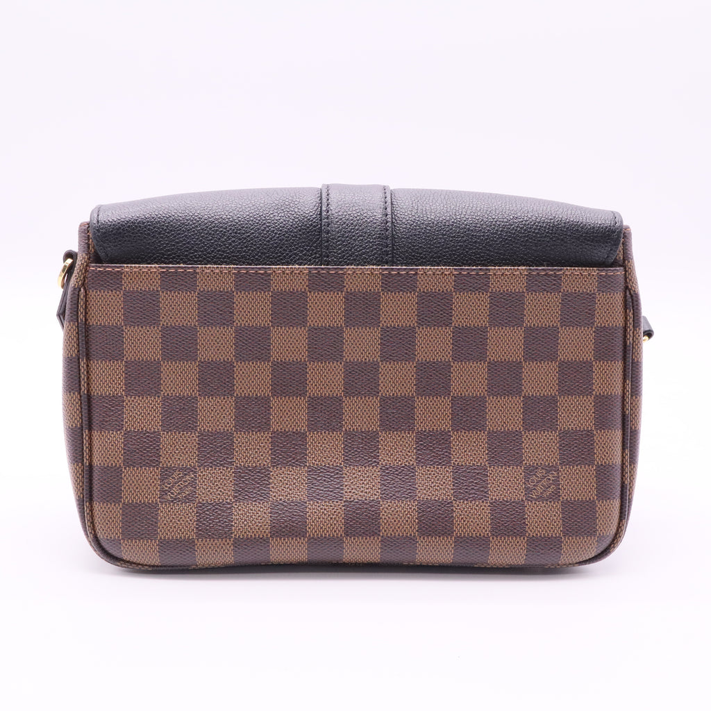 Black Damier Canvas Clapton Crossbody Bag twins