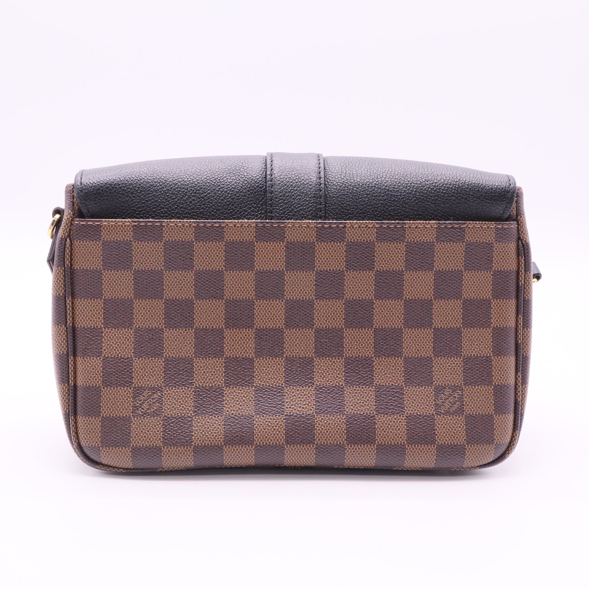 Black Damier Canvas Clapton Crossbody Bag twins