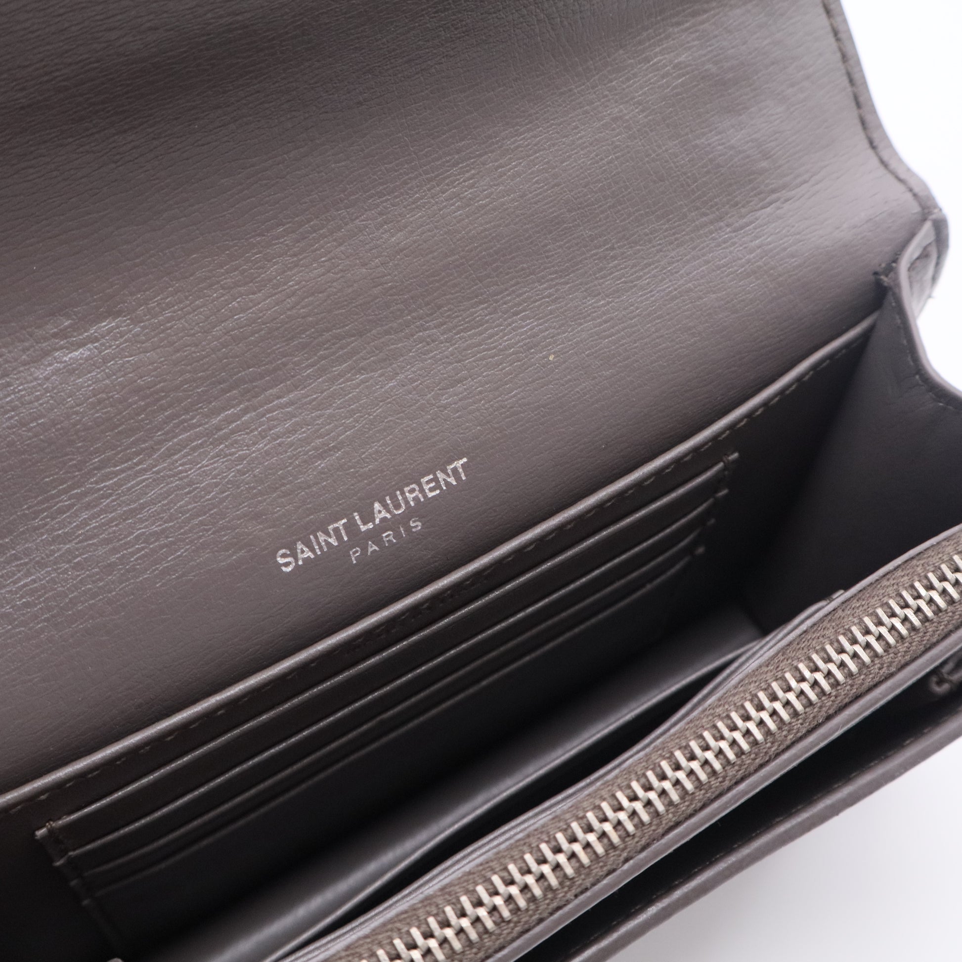 Calfskin Monogram Sunset Chain Wallet Earth
