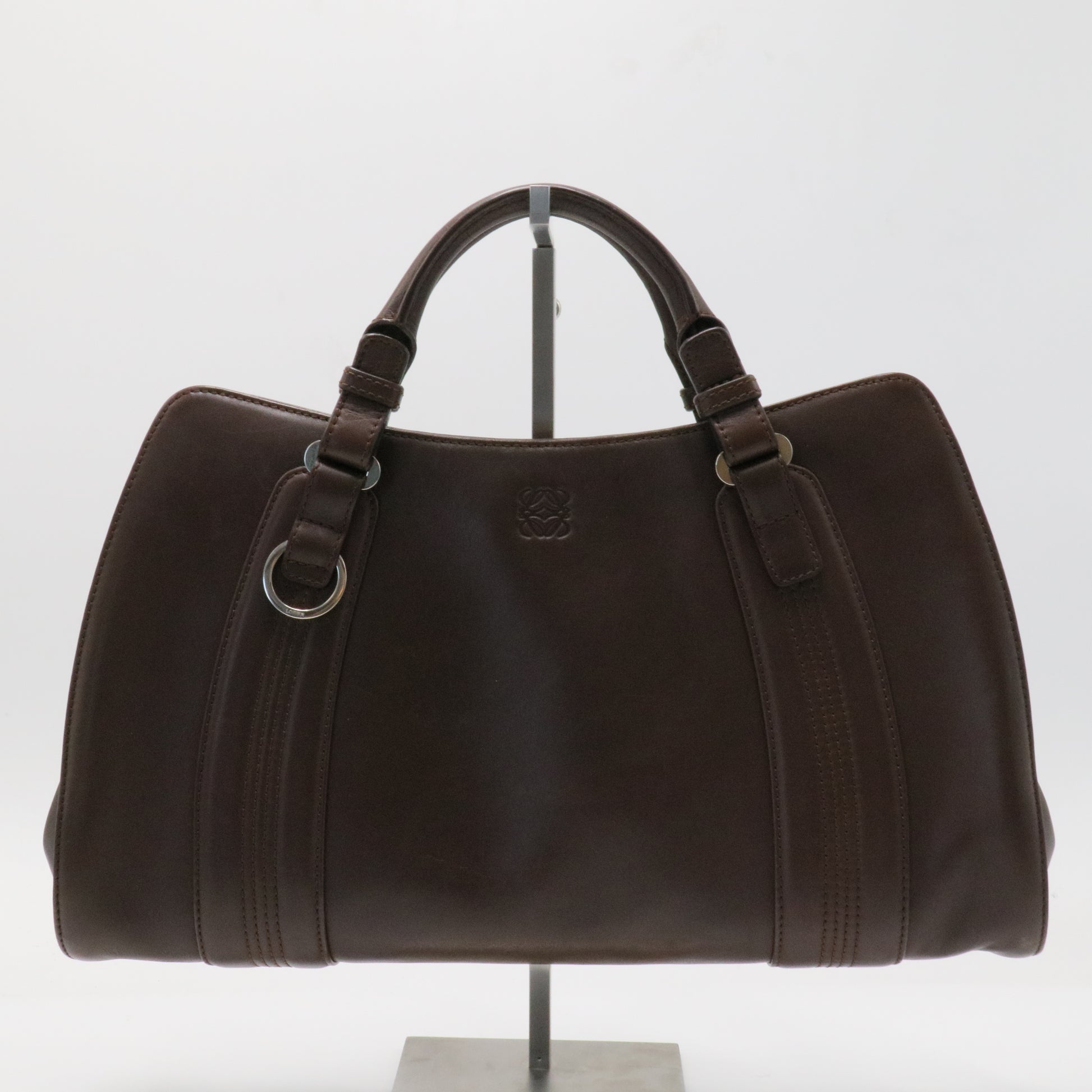 Borsa tote in pelle Camoccio Anagram Loewe Marrone