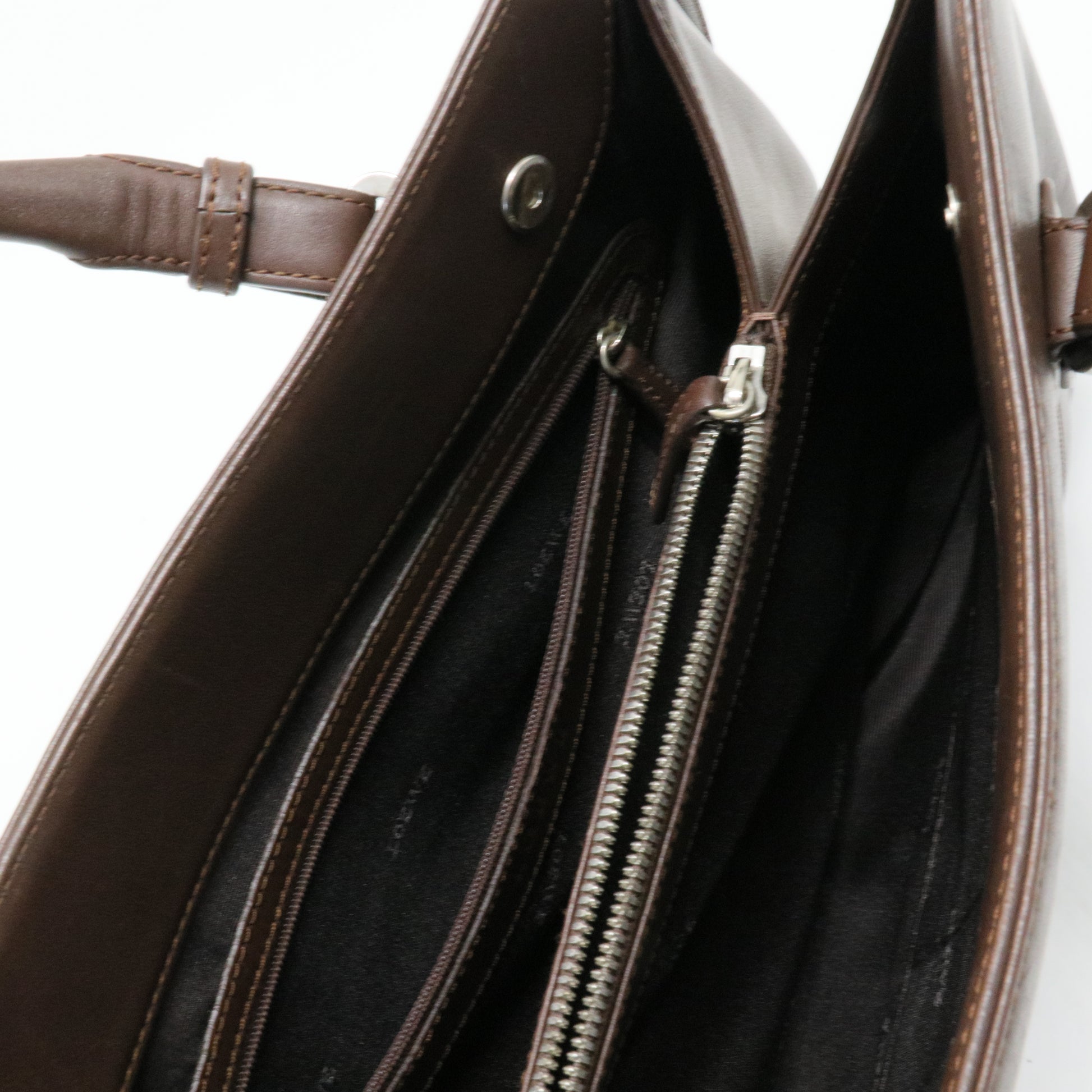 Borsa tote in pelle Camoccio Anagram Loewe Marrone