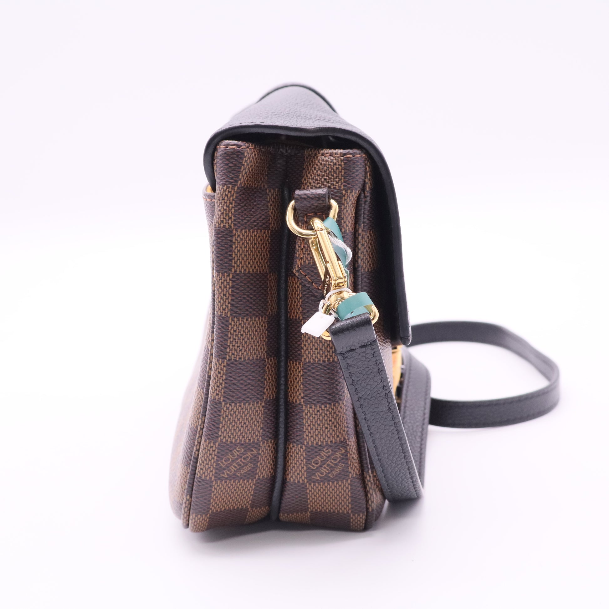 Black Damier Canvas Clapton Crossbody Bag twins