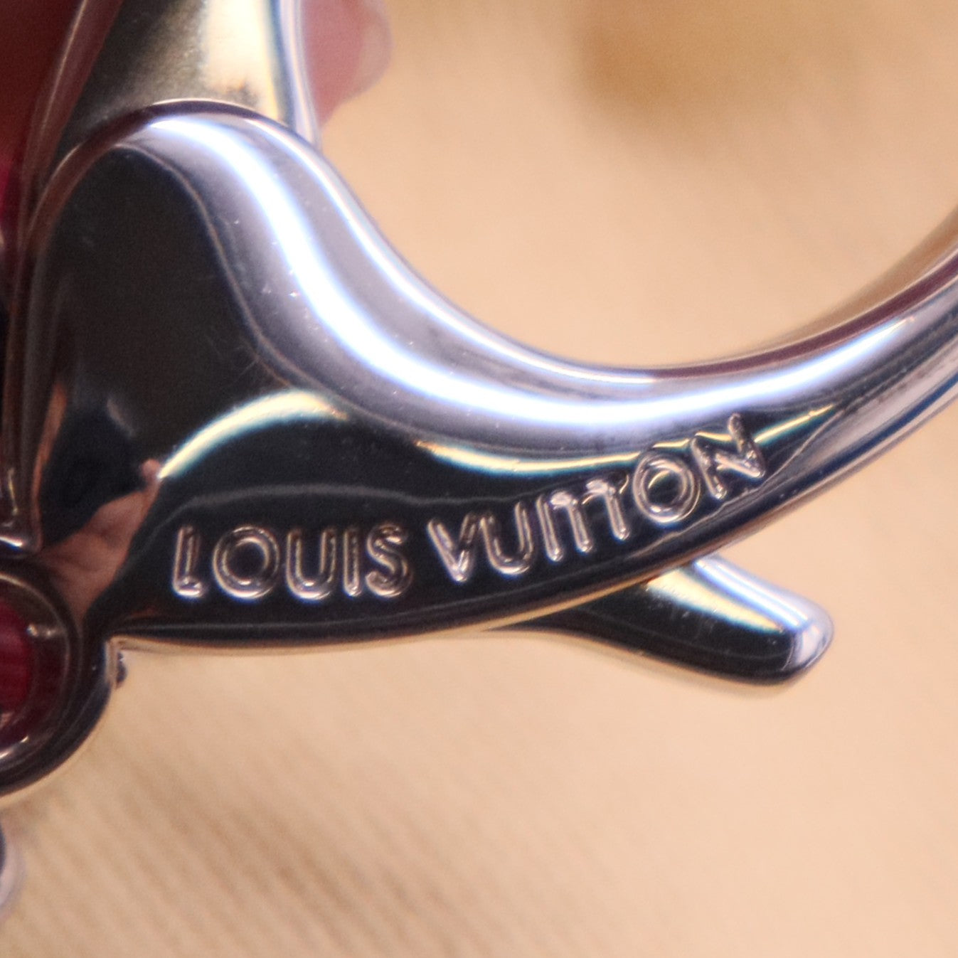 Louis Vuitton Fleur d Epi Bag Charm Fuchsia twins