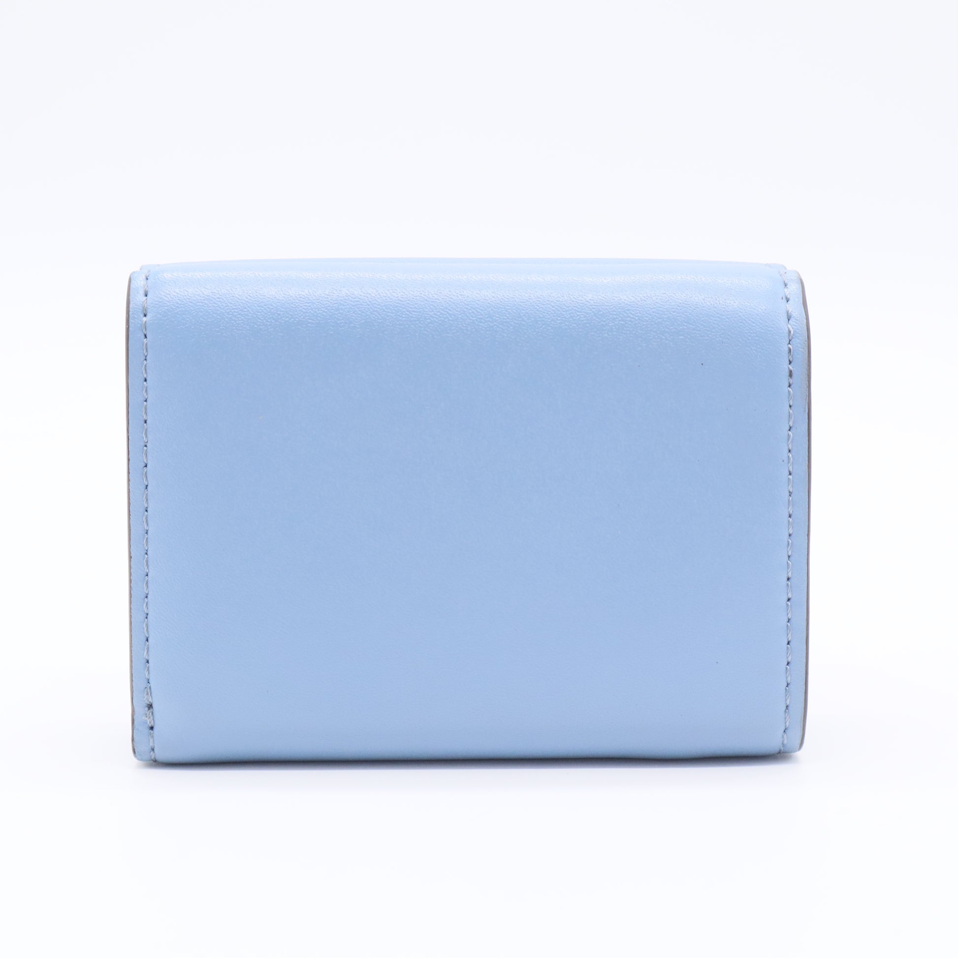 Tri-fold Wallet Leather F-Is Zucca Pattern