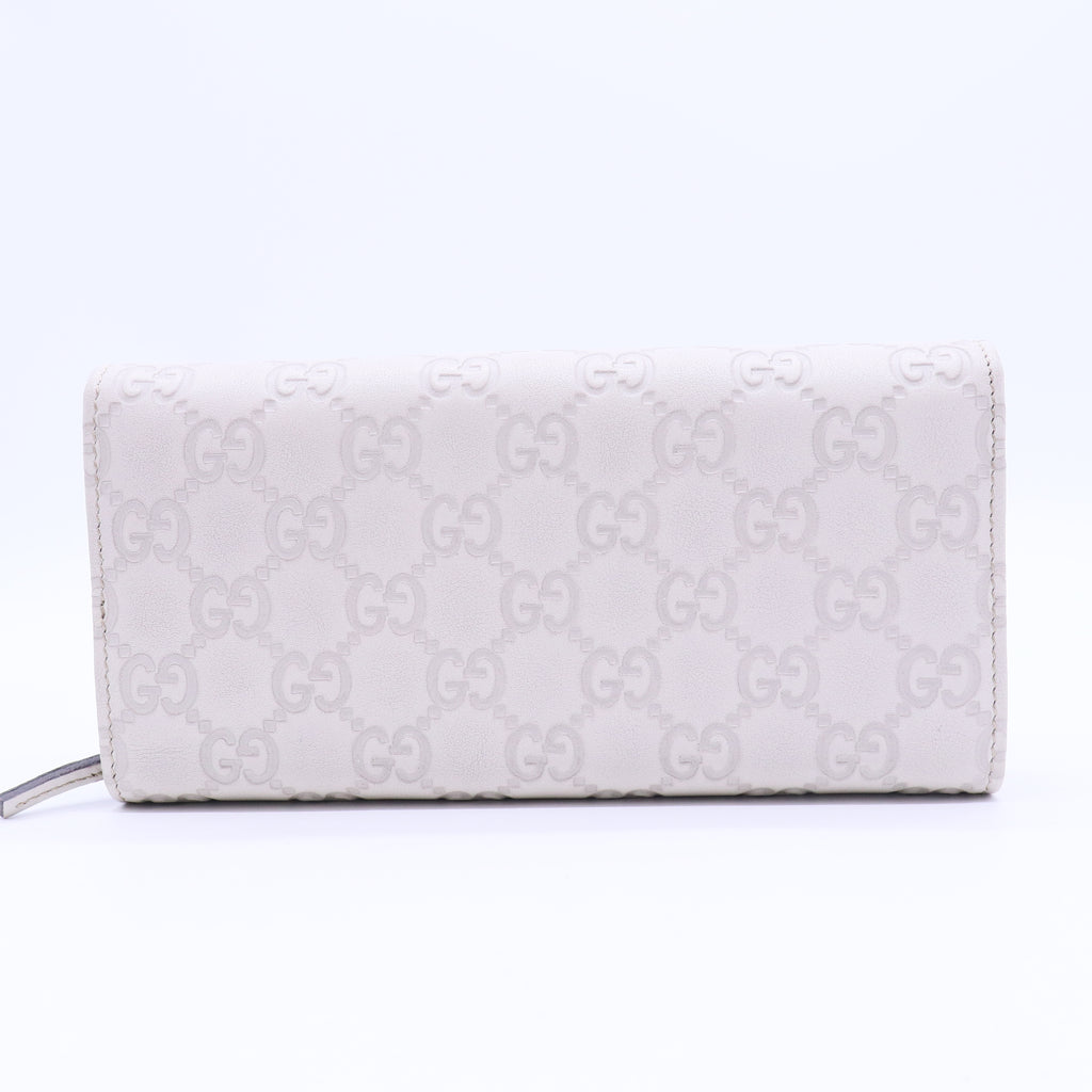 GUCCI GG Heart Leather Wallet twins