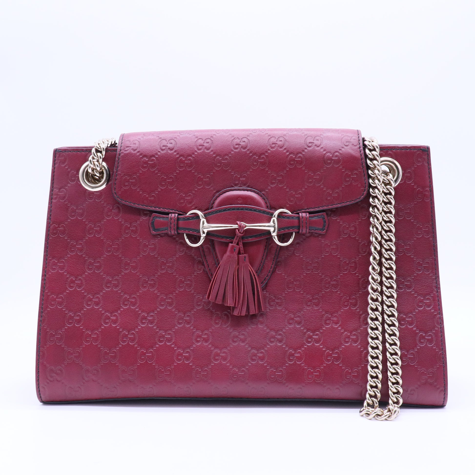 Gucci Guccissima Leather Emily Large Shoulder Bag