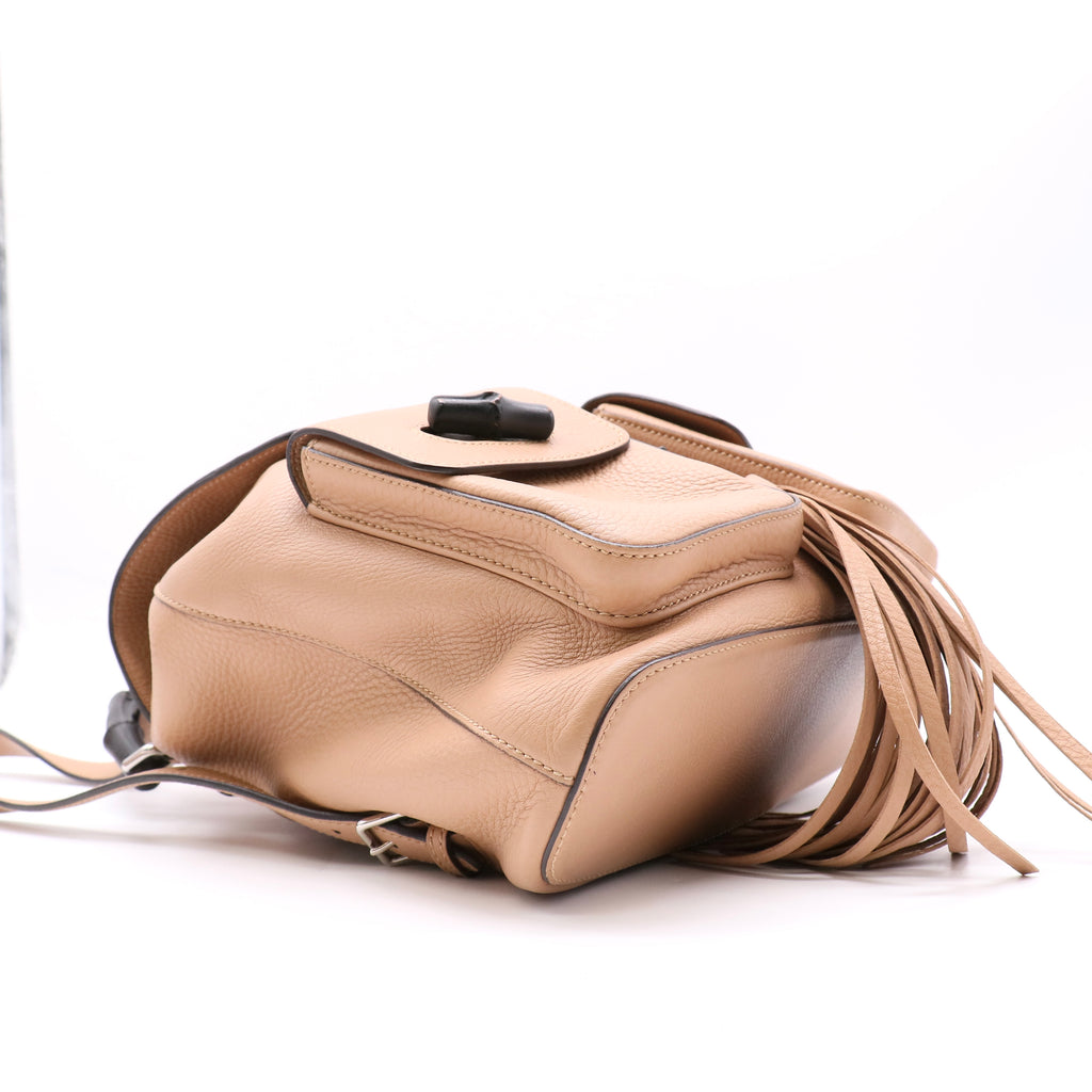 Gucci Bamboo Tassel Backpack Leather Medium twins LDJ4967