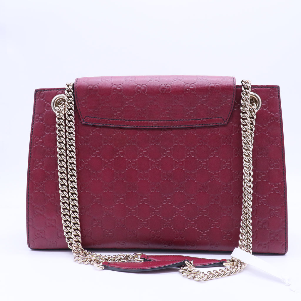 Gucci Guccissima Leather Emily Large Shoulder Bag