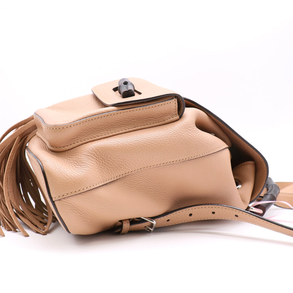 Gucci Bamboo Tassel Backpack Leather Medium twins LDJ4967