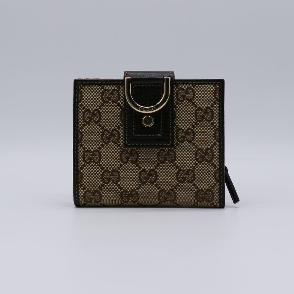 Gucci GG Canvas Abbey D-Ring Wallet W21465