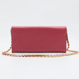 Wallet on Chain Saffiano Leather