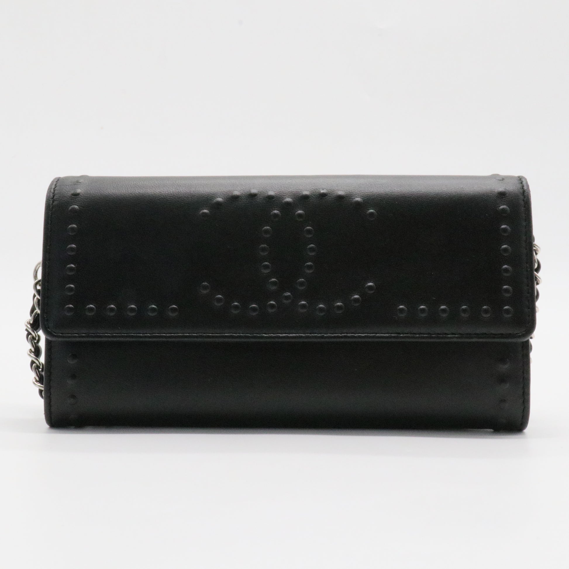 CC Calfskin/Lamskin Flap Wallet